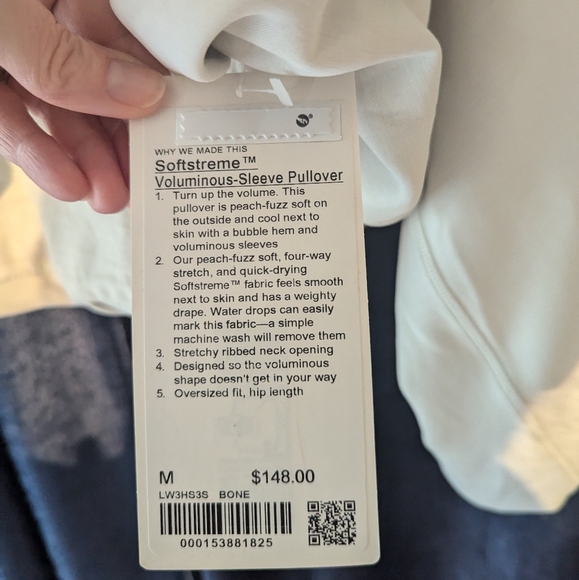 lululemon voluminous sweatshirt- bone - Picture 3 of 3